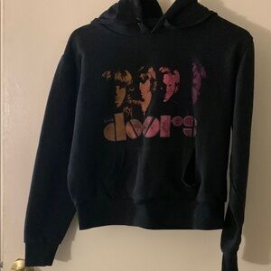 Gently Loved Cotton On Black Hoodie with Pink Graphic